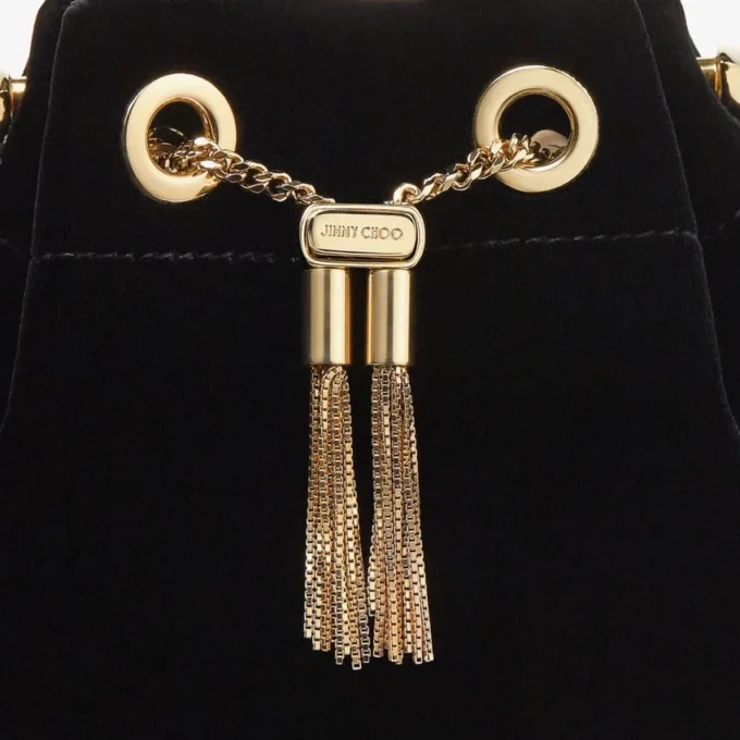 Bon Bon Black Velvet Bag