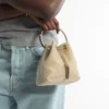 Bon Bon Champagne Metallic Mesh Bag