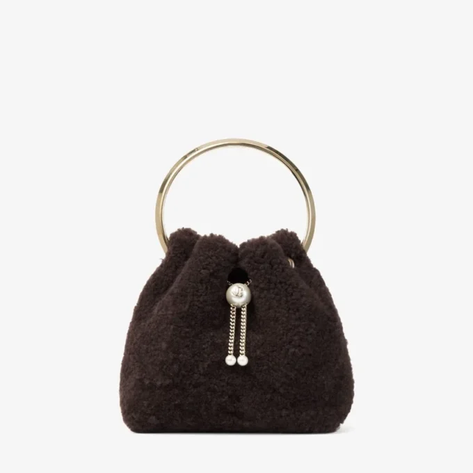 Bon Bon Chocolate Bucket Bag with Metal Handle