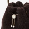 Bon Bon Chocolate Bucket Bag with Metal Handle