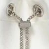 Bon Bon Ivory Satin Bag with Crystal Handle