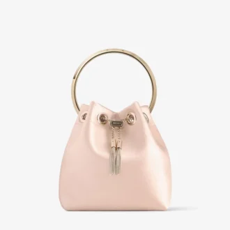 Bon Bon Macaron Satin Bag with Metal Handle