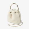 Bon Bon Natural Bucket Bag with Metal Handle
