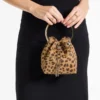 Bon Bon Natural Leopard Print Pony Bag