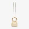 Bon Bon Natural Mix Tie Dye Leather Bucket Bag with Sculpted Handle