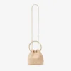 Bon Bon Natural Raffia Bag with Pearl Closure