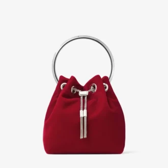 Bon Bon Ruby Red Velvet Bag