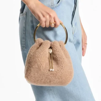 Bon Bon Toffee Bucket Bag with Metal Handle