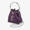 Bon Bon Winter Bloom Satin Handbag with Metal Bracelet