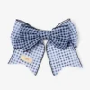 Bow Hair Clip Marine Mix Mini Gingham Organza Bow Hair Clip 