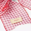 Bow Hair Clip Ruby Red Mix Mini Gingham Organza Bow Hair Clip