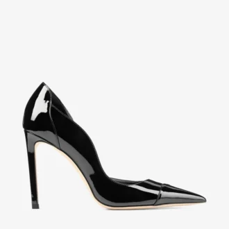 Brigitte 100 Black Patent Leather Pumps