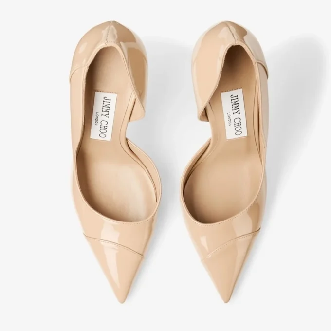 Brigitte 100 Chai Patent Leather Pumps