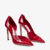 Brigitte 100 Ruby Red Patent Leather Pumps