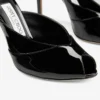 Brigitte Mule 100 Black Patent Leather Mules