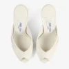 Brigitte Mule 100 Latte Patent Leather Mules