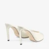 Brigitte Mule 100 Latte Patent Leather Mules