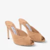 Brigitte Mule 100 Toffee Suede Mules