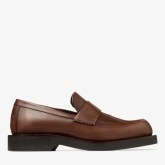 Buff Loafer Mocha Burnished Leather Loafers