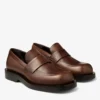 Buff Loafer Mocha Burnished Leather Loafers