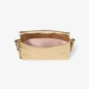 Callie Flap Gold Metallic Leather Shoulder Bag