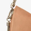 Callie Flap Toffee Suede Shoulder Bag