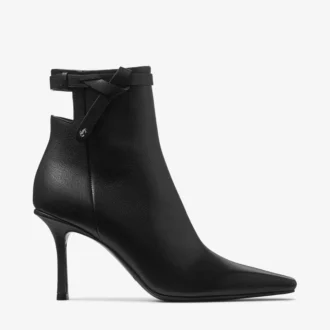 Camie Ankle Boot 85 Black Shiny Kid Leather Ankle Boots