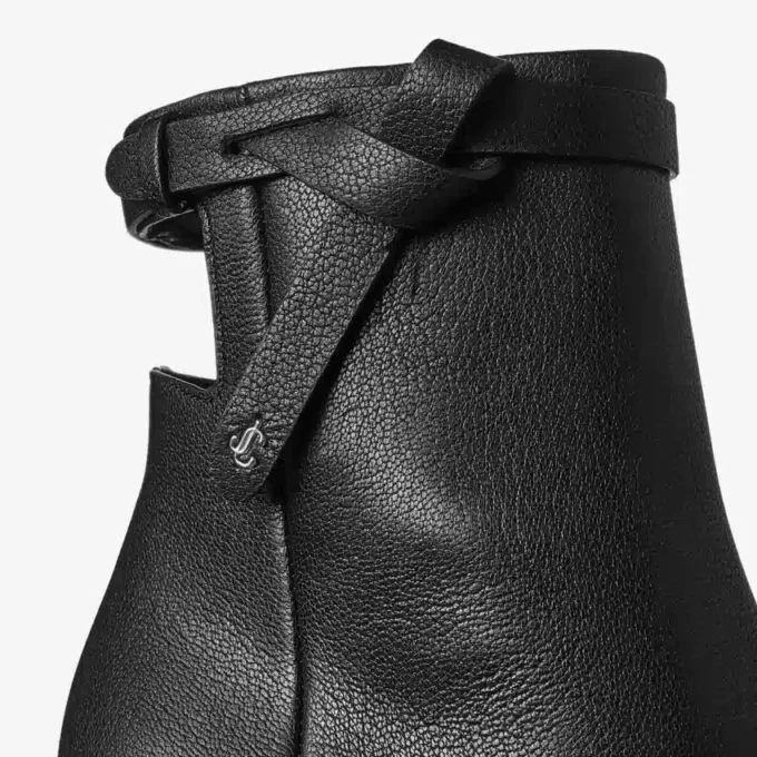 Camie Ankle Boot 85 Black Shiny Kid Leather Ankle Boots