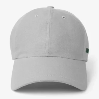 Cap 85 Grey and British Green Cotton Baseball Cap with Jimmy Choo Logo