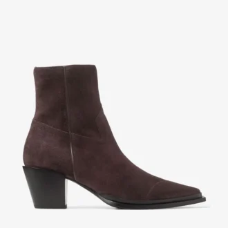 Cece Ankle Boot 60 Coffee Suede Ankle Boots
