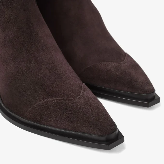 Cece Ankle Boot 60 Coffee Suede Ankle Boots
