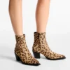 Cece Ankle Boot 60 Natural Leopard Print Pony Ankle Boots