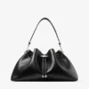 Cinch Medium Black Leather Shoulder Bag