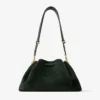 Cinch Medium British Green Suede Shoulder Bag