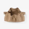 Cinch Medium Chai Shiny Croc Embossed Leather Shoulder Bag
