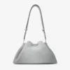 Cinch Medium Dove Suede Denim and Smooth Calf Leather Shoulder Bag