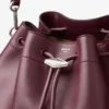 Cinch Medium Garnet Leather Shoulder Bag