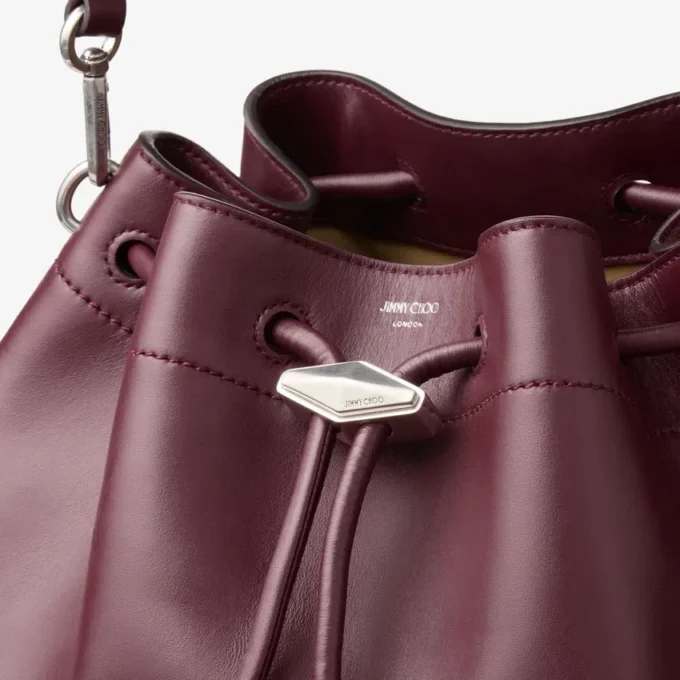 Cinch Medium Garnet Leather Shoulder Bag