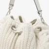 Cinch Medium Latte Knitted Wool Shoulder Bag