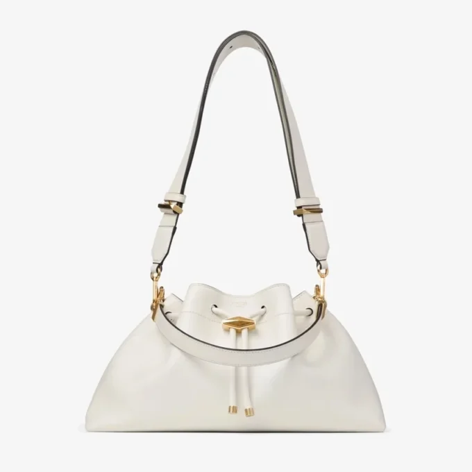 Cinch Medium Latte Leather Shoulder Bag