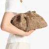 Cinch Medium Natural Flower Woven Raffia Shoulder Bag