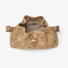 Cinch Medium Natural Flower Woven Raffia Shoulder Bag