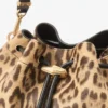 Cinch Medium Natural Leopard Print Pony Shoulder Bag