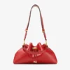 Cinch Medium Ruby Red Leather Shoulder Bag