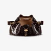 Cinch Medium Sambuco Croc Embossed Leather Shoulder Bag
