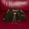 Cinch Medium Sambuco Croc Embossed Leather Shoulder Bag