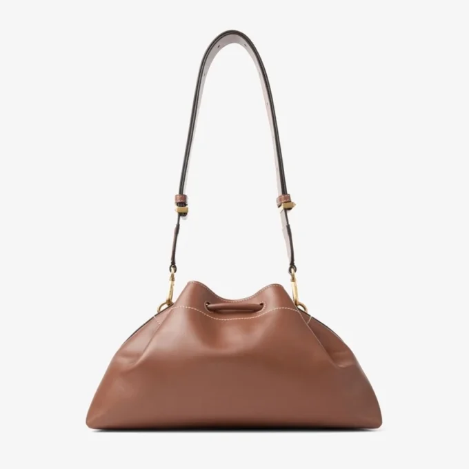 Cinch Medium Tan Leather Shoulder Bag