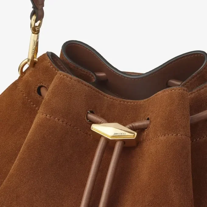 Cinch Medium Tan Suede Shoulder Bag