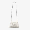 Cinch Small Latte Perforated Lace Leather Shoulder Bag