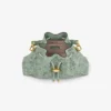 Cinch Small Verde Jimmy Choo Perforated Leather Lace Shoulder Bag